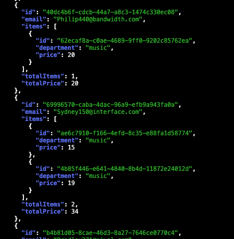cURL command from the terminal.